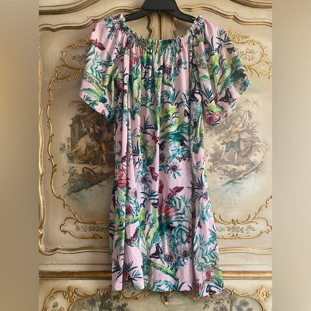 H&M Pink Butterfly Floral Dress